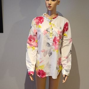 Talbots 100% cotton blouse size medium